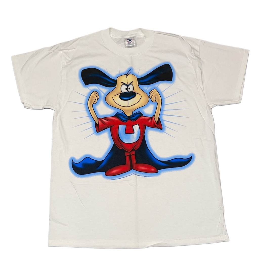 90s Underdog White Magnum Weight Tee Sz Large